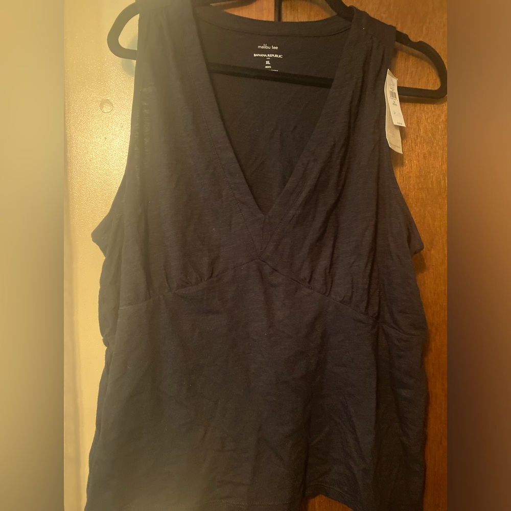 Banana Republic, Malibu Tee, Black, Size XL, NWT